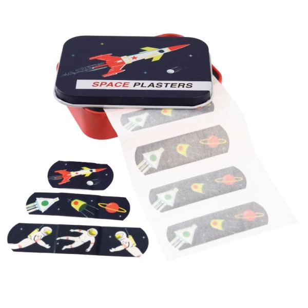 Space Age Plasters in a Tin (Pack of 30) - Rex London