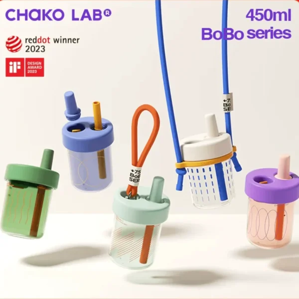 Eco-friendly portable BOBO straw cup 450ml - CHAKO LAB