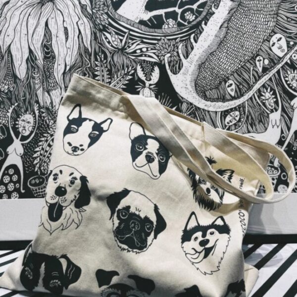 Canvas Bag(lots of dog)