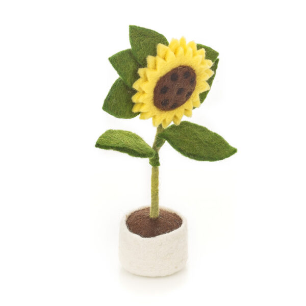 Handmade Felt Sunny Sunflower Standing Easter Decoration