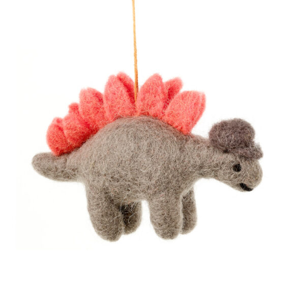 Handmade Felt Hanging Digby Dinosaur Felt Decoration