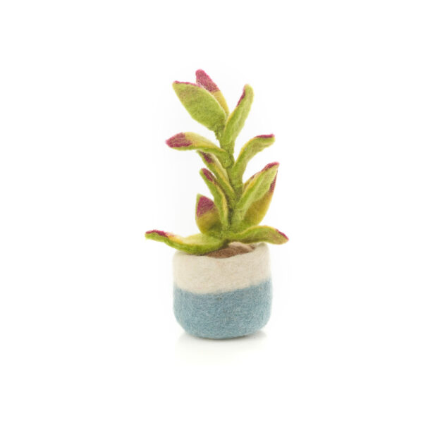 Handmade Felt Happy Houseplants Artificial Plant Cactus Decoration (Purple Tips)