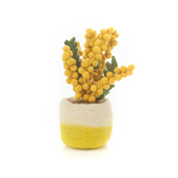 Handmade Felt Happy Houseplants Artificial Plant Cactus Decoration (Sunshine Bloom)