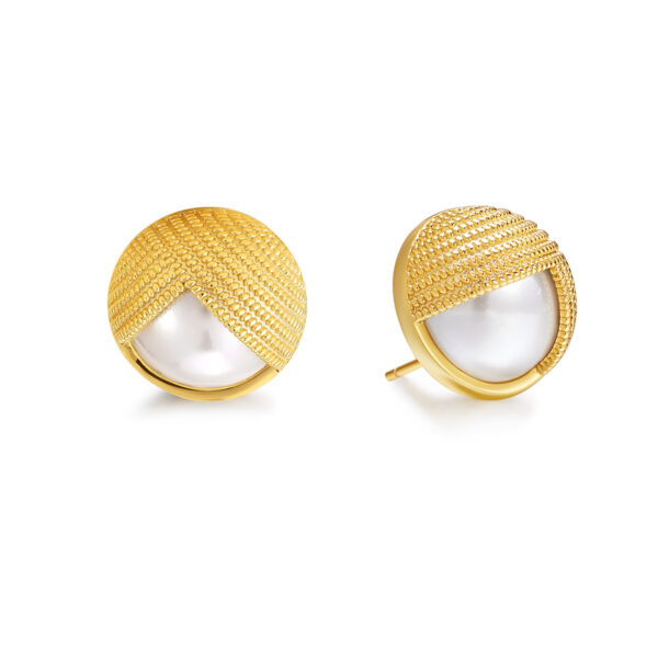 Pearl Hoop Earrings