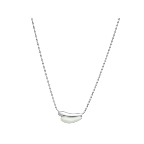 Flowing Clouds Streaming Necklace (Silver)