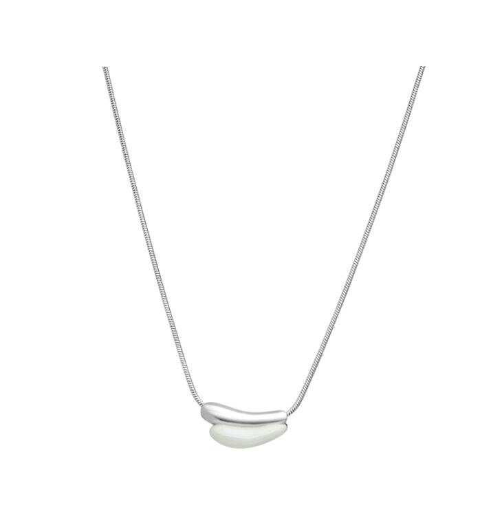 Flowing Clouds Streaming Necklace (Silver)