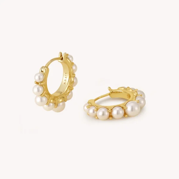 Pearl Hoop Earrings