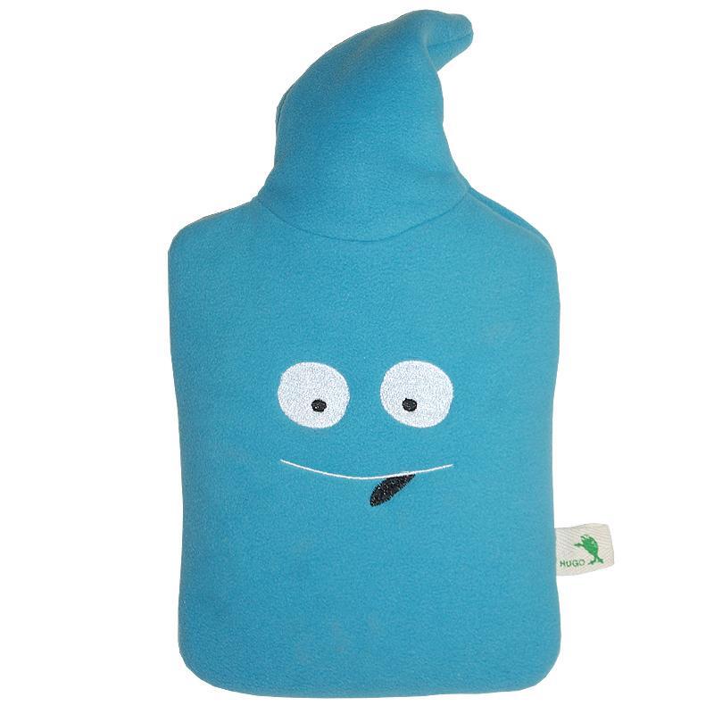 ECO HOT WATER BOTTLE COMFORT WITH COVER, FLEECE - SMILEY